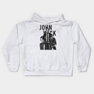 Keanu Reeves in the John Wick! Kids Hoodie